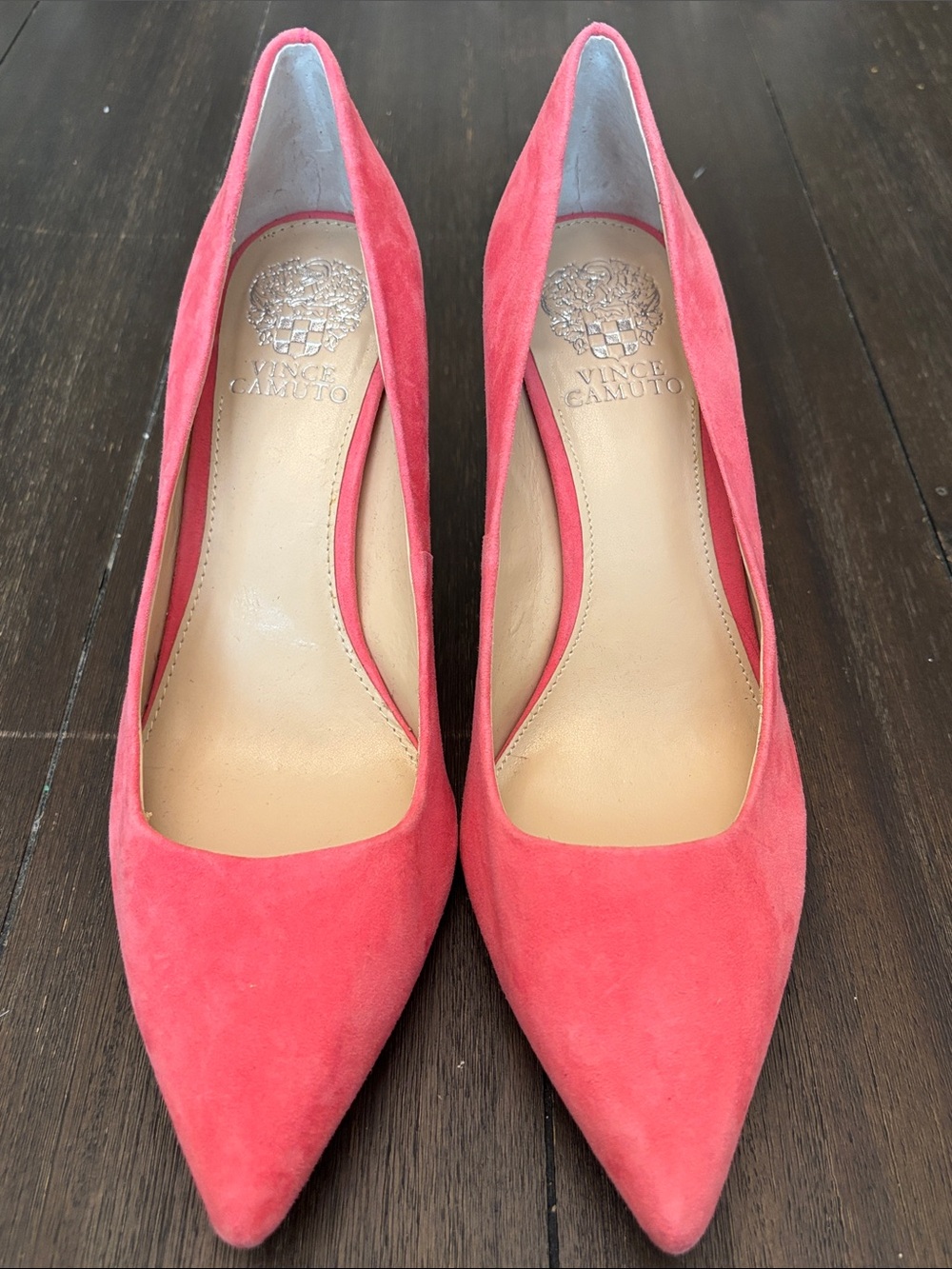 Vince Camuto Coral Suede Pointed Toe Pumps